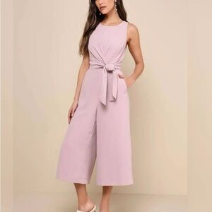 Lulus Blush Pink Wide-Leg Jumpsuit